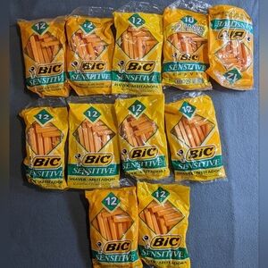 (11‎ packs) Bic Sensitive Disposable razors single blade